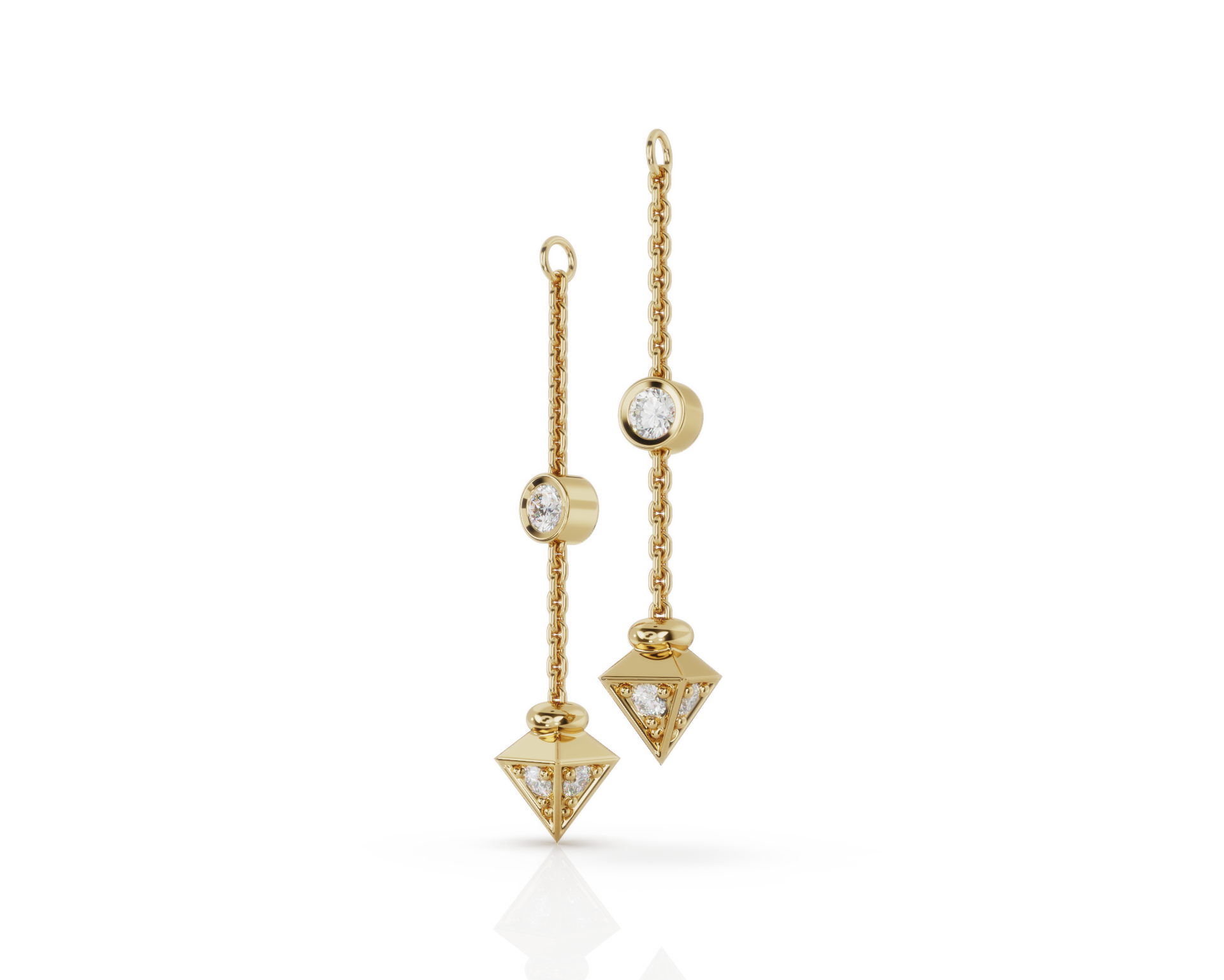 Diamond Triangle Charms