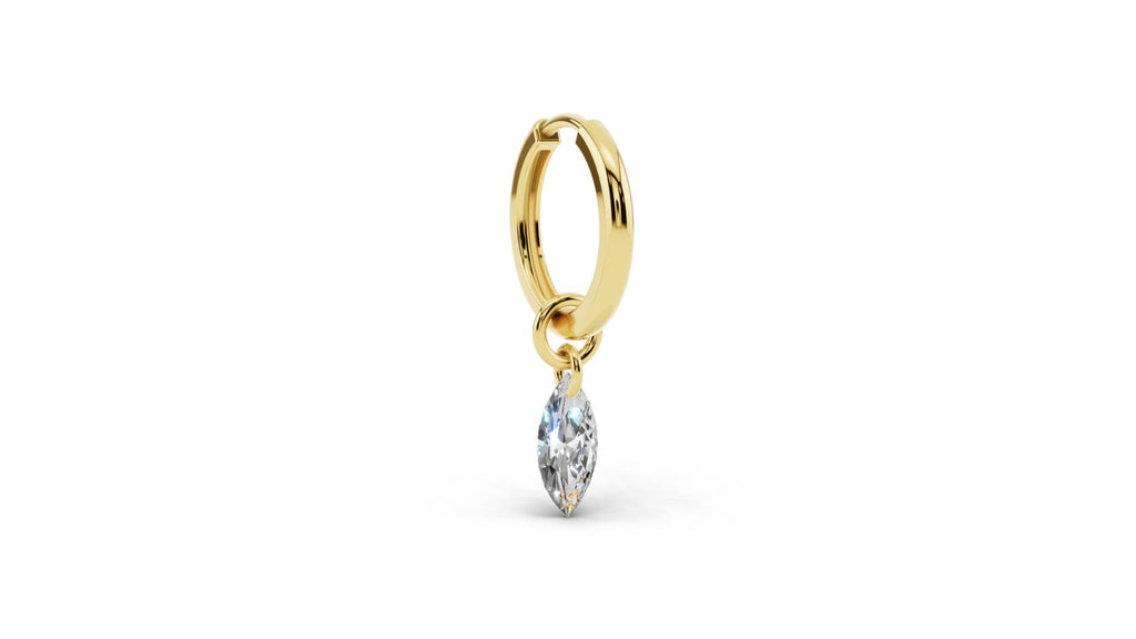Drilled Diamond Floating Charms