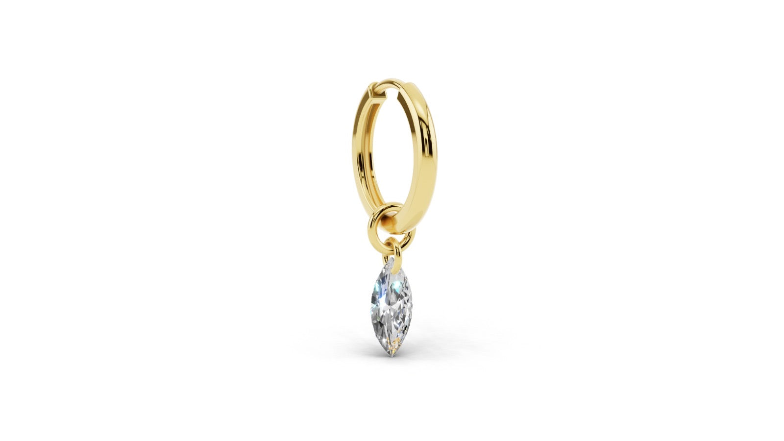 Drilled Diamond Floating Charms