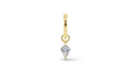 Drilled Diamond Floating Charms