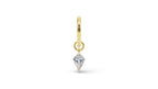 Drilled Diamond Floating Charms