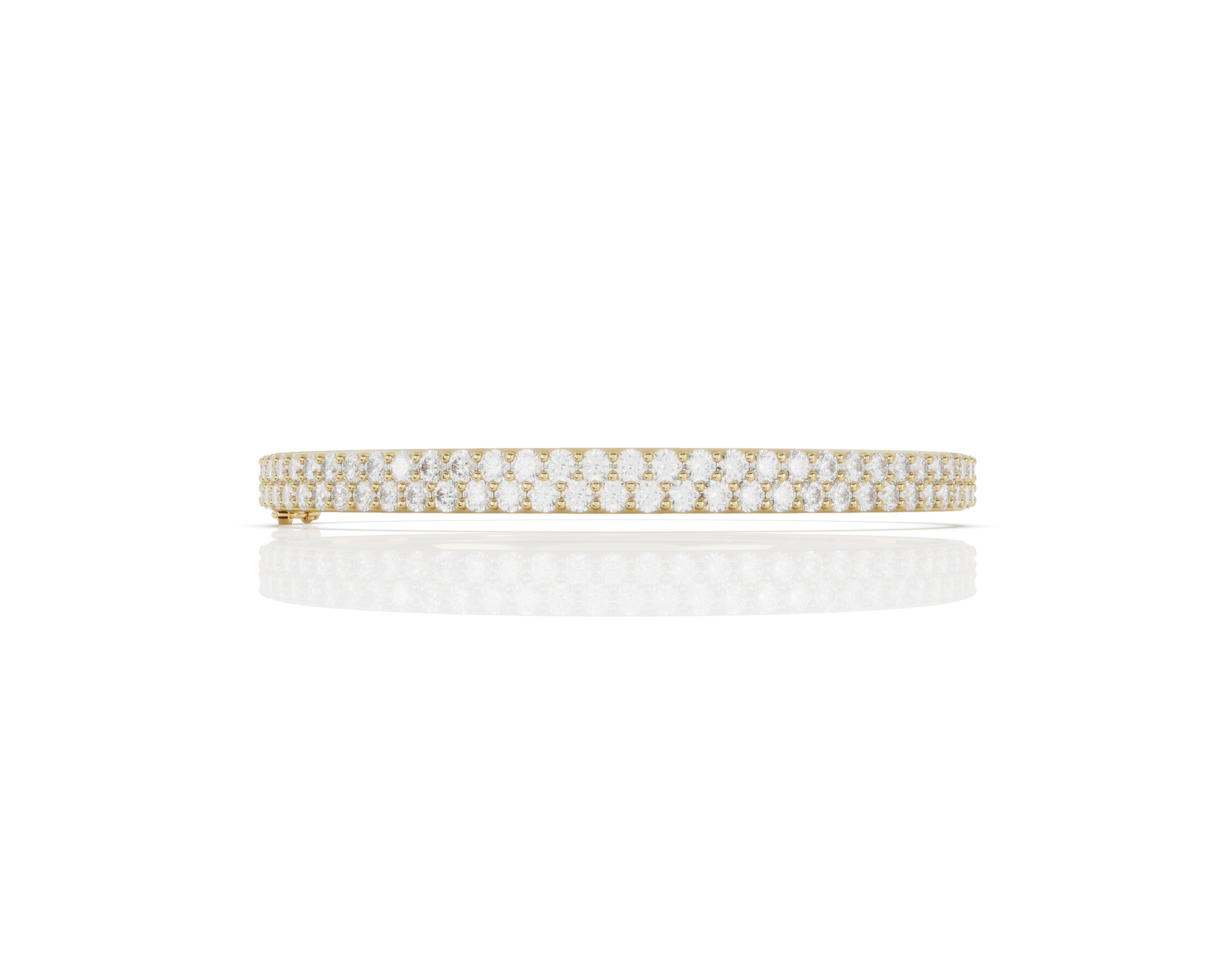 Double Row Diamond Bangle
