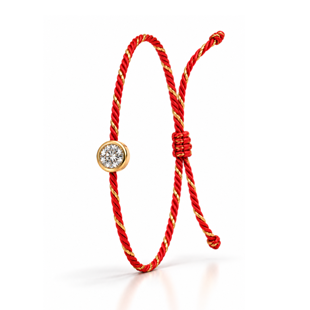 Single Cord Diamond String Bracelet