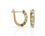 Floating Diamond Huggies - Mini Pair