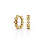 Mini Diamond Cut Huggies