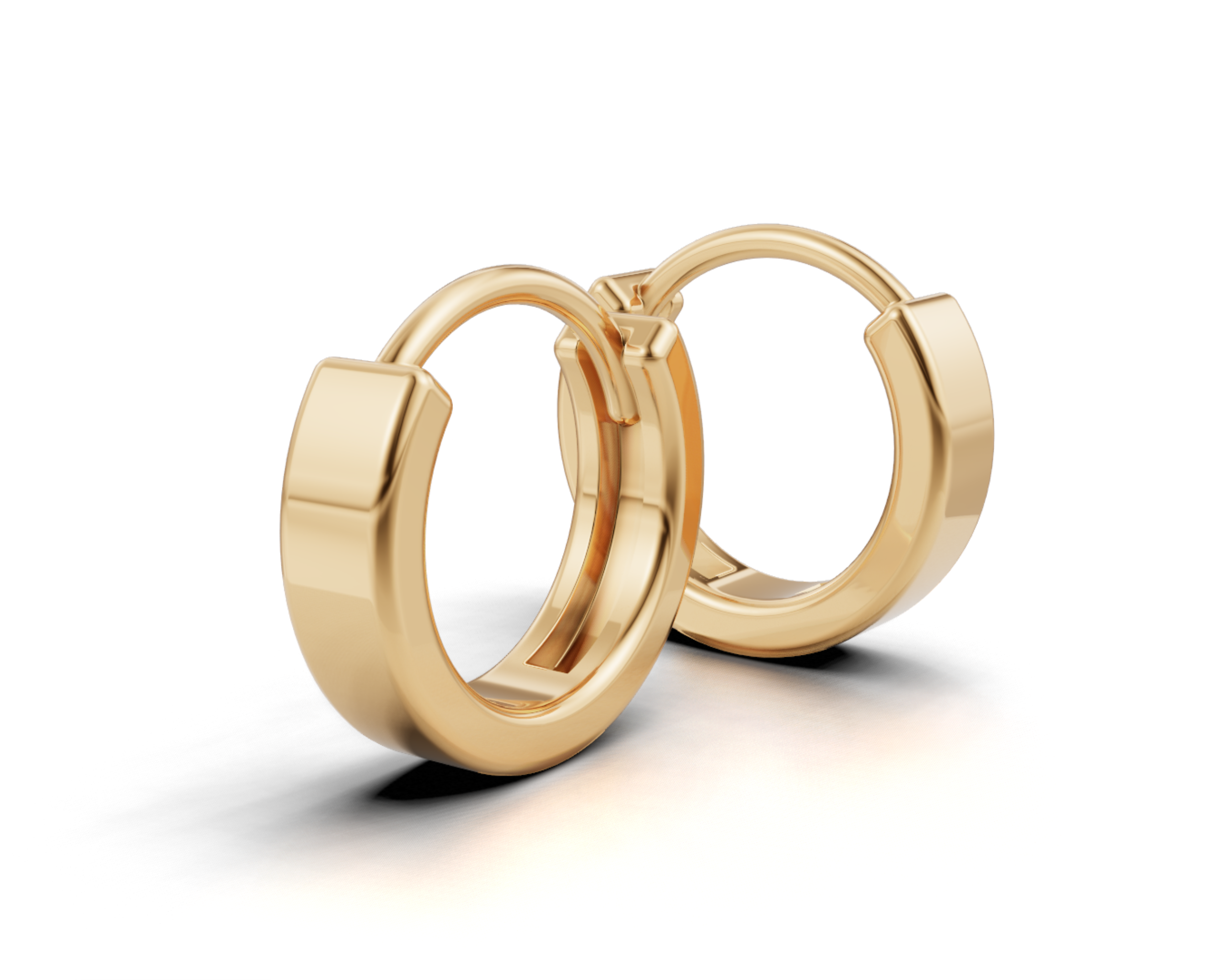 Chubby Gold Huggie - Plain