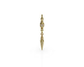 Long Diamond Spiral Charm