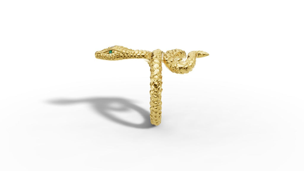 Diamond Wrap Snake Ring