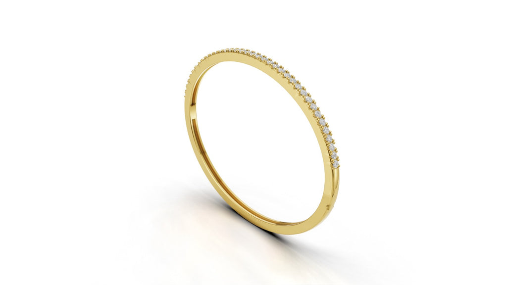 Hidden Clasp Diamond Bangle