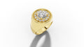 Signet Diamond Pinky Ring