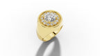 Signet Diamond Pinky Ring