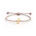 Gold Initial Rope Bracelet