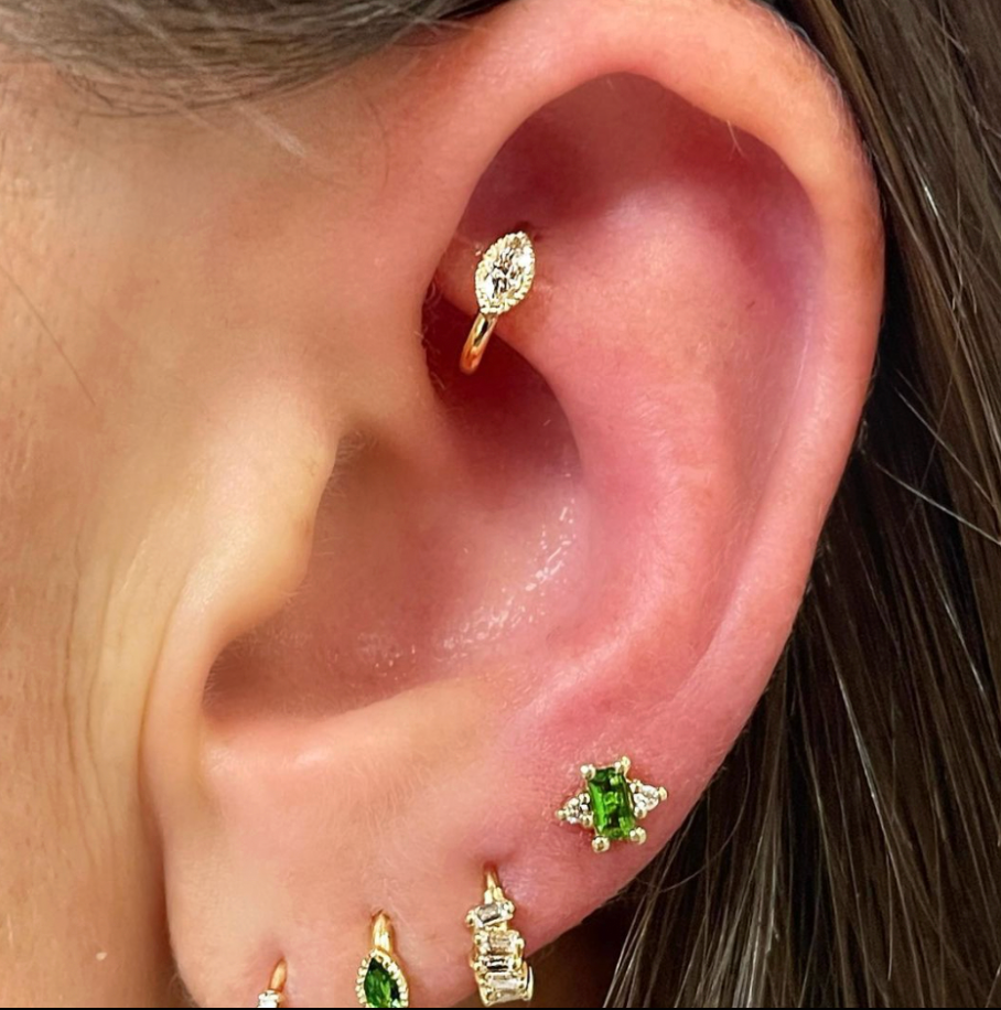 Marquise Diamond Clicker - 6.5mm