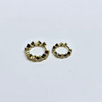 Large Diamond Cut Huggies - Sold as a Pair