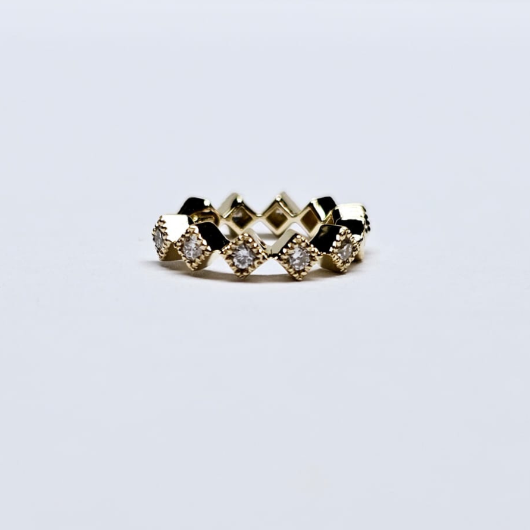 Large Diamond Cut Huggies - Sold as a Pair