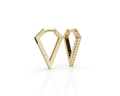 Triangle Diamond Hoops (Sold as a Pair)