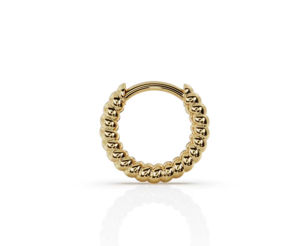 Twisted Gold Huggies - Various Sizes