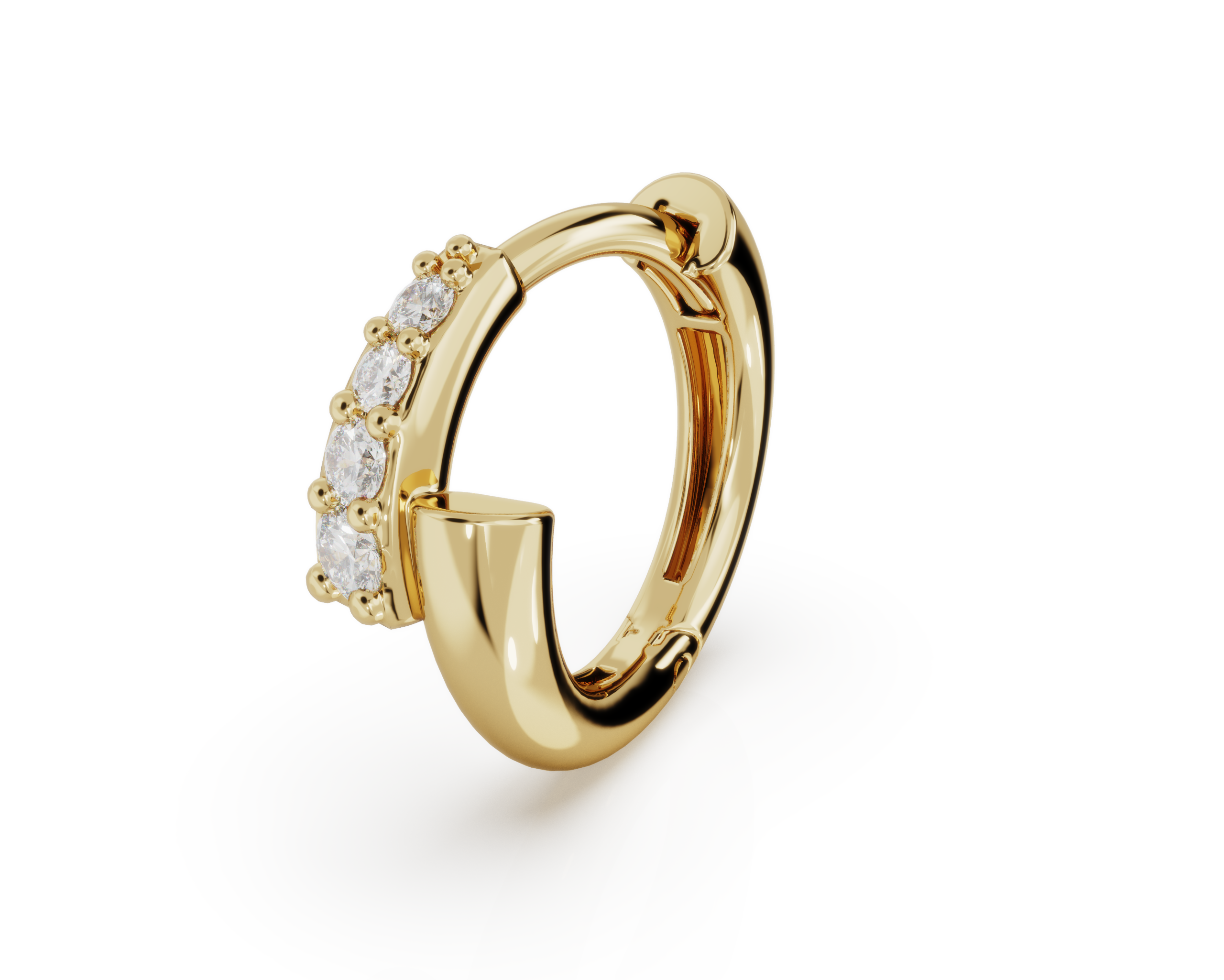 Mini Diamond Crossover Hoops