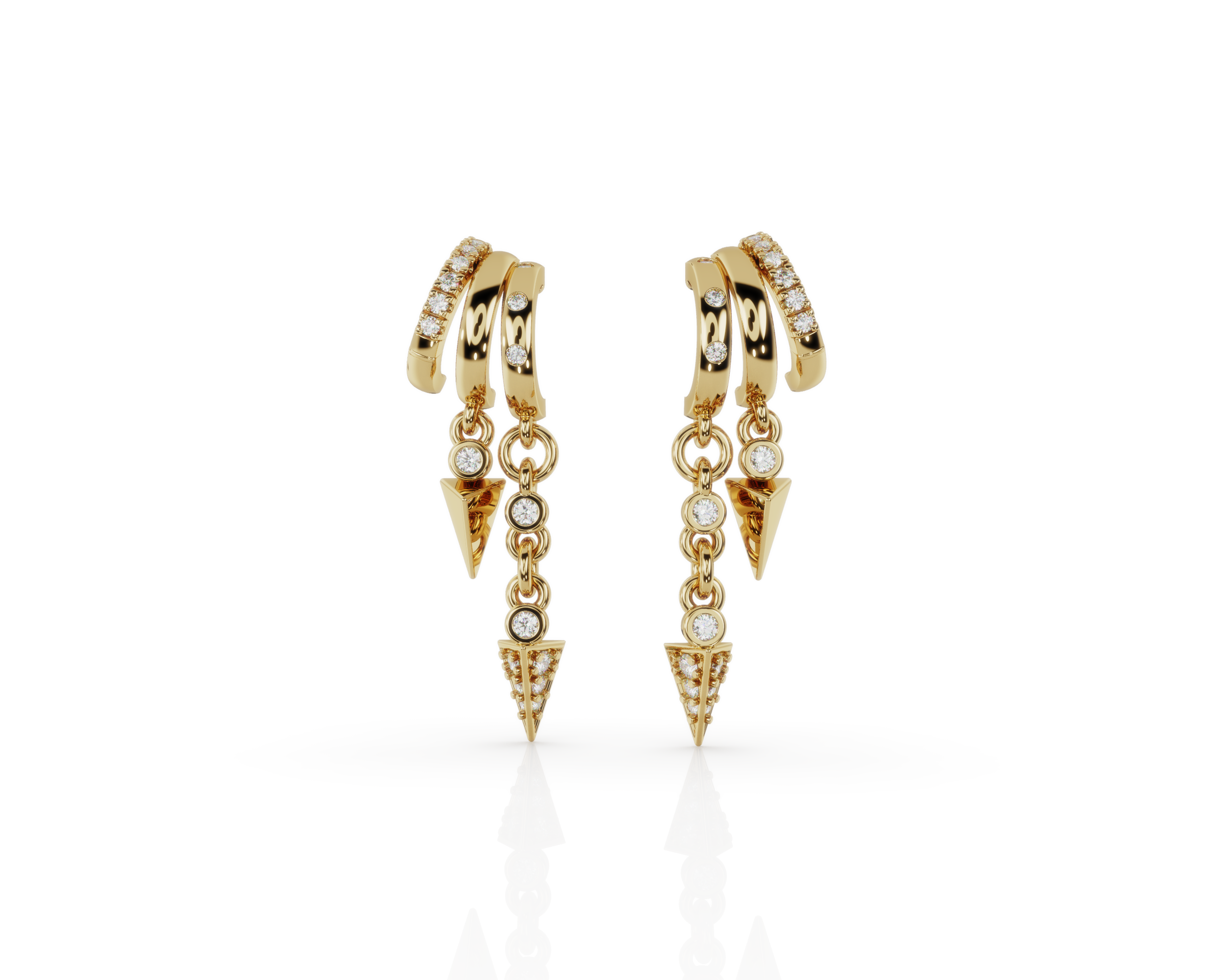 Pre-Order Chandelier Huggies : Midi (Sold as a Pair)