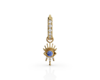 Evil Eye Sapphire & Diamond Charm