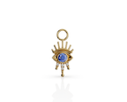 Evil Eye Sapphire & Diamond Charm