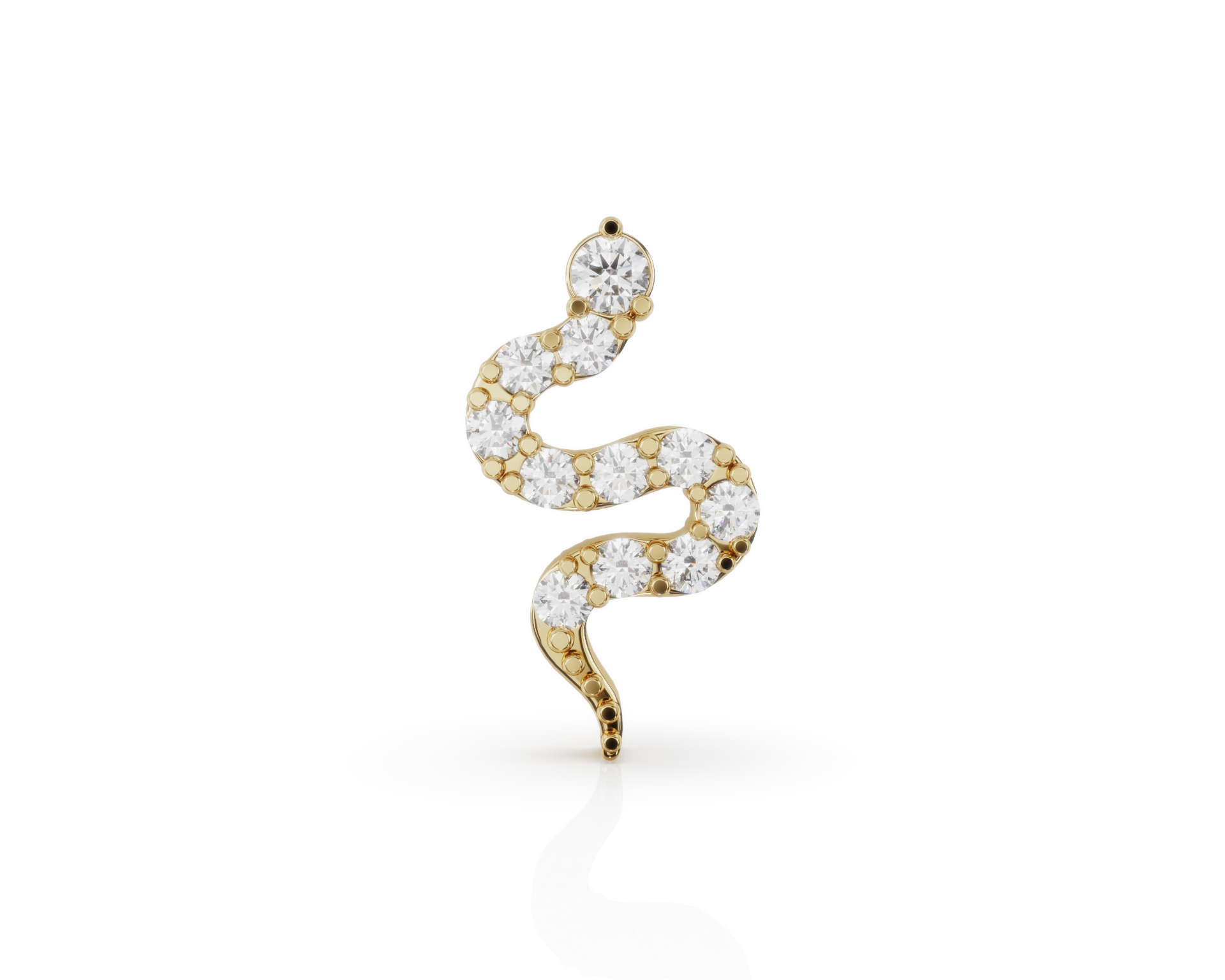 Diamond Snake Stud