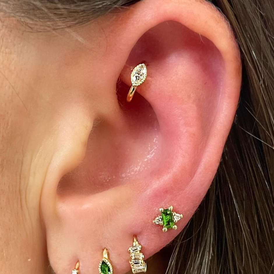Diamond 2025 clicker earring