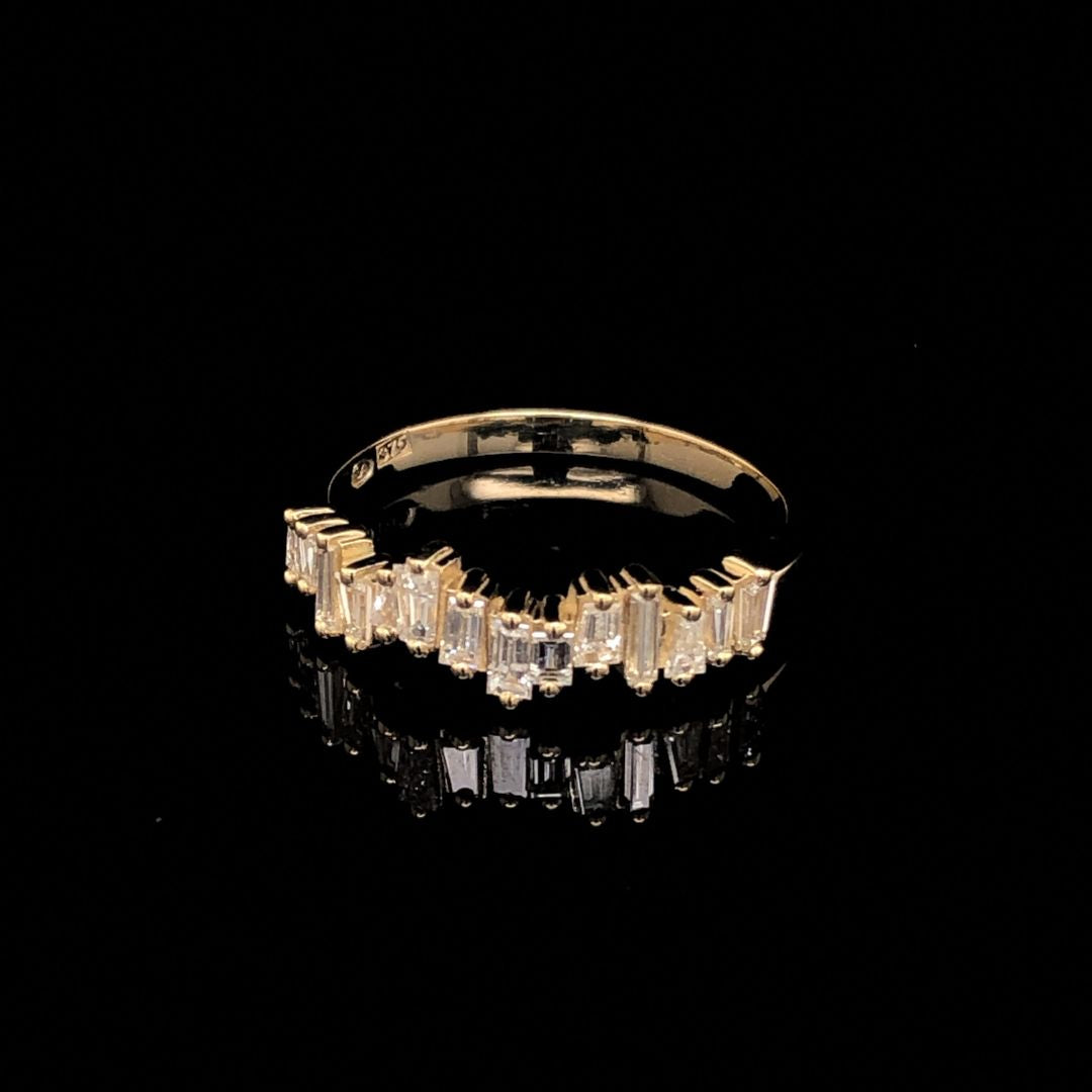 Staggered Baguette Ring